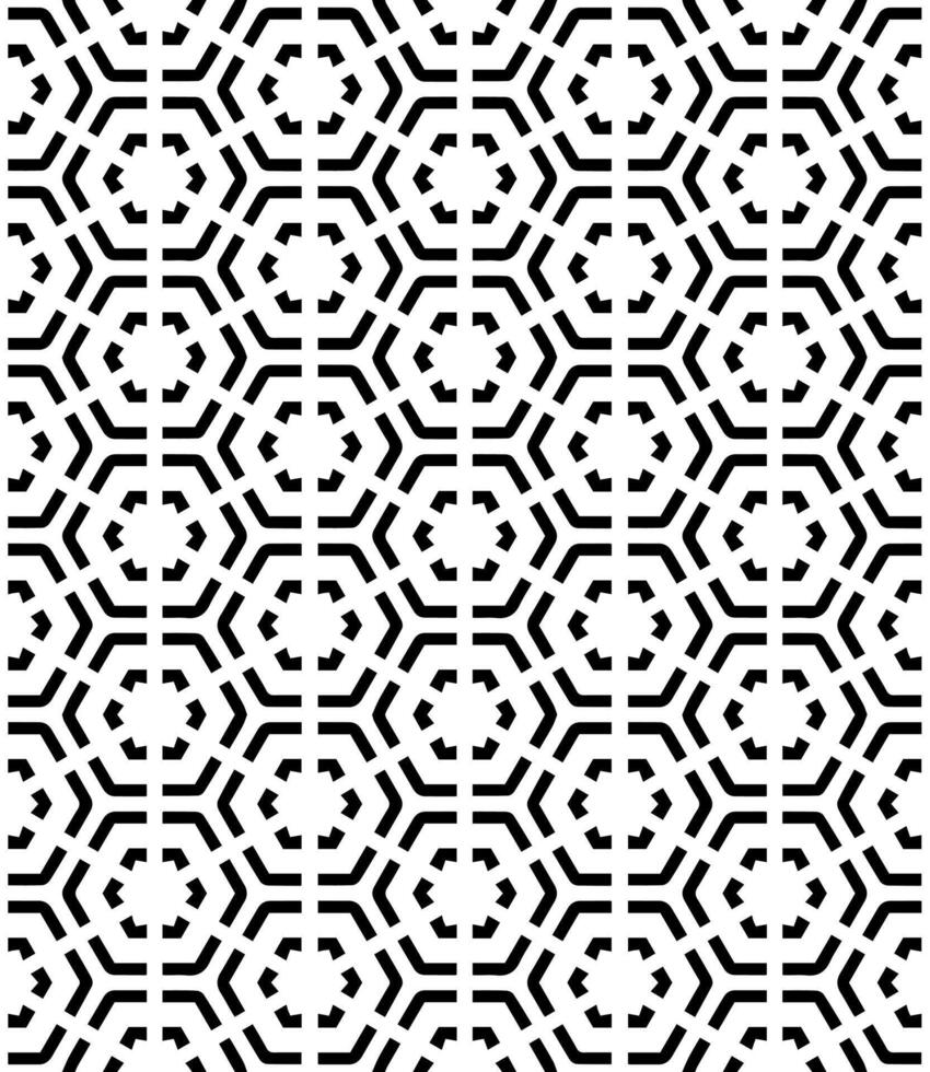 Black and white seamless abstract pattern. Background and backdrop. Grayscale ornamental design. vector