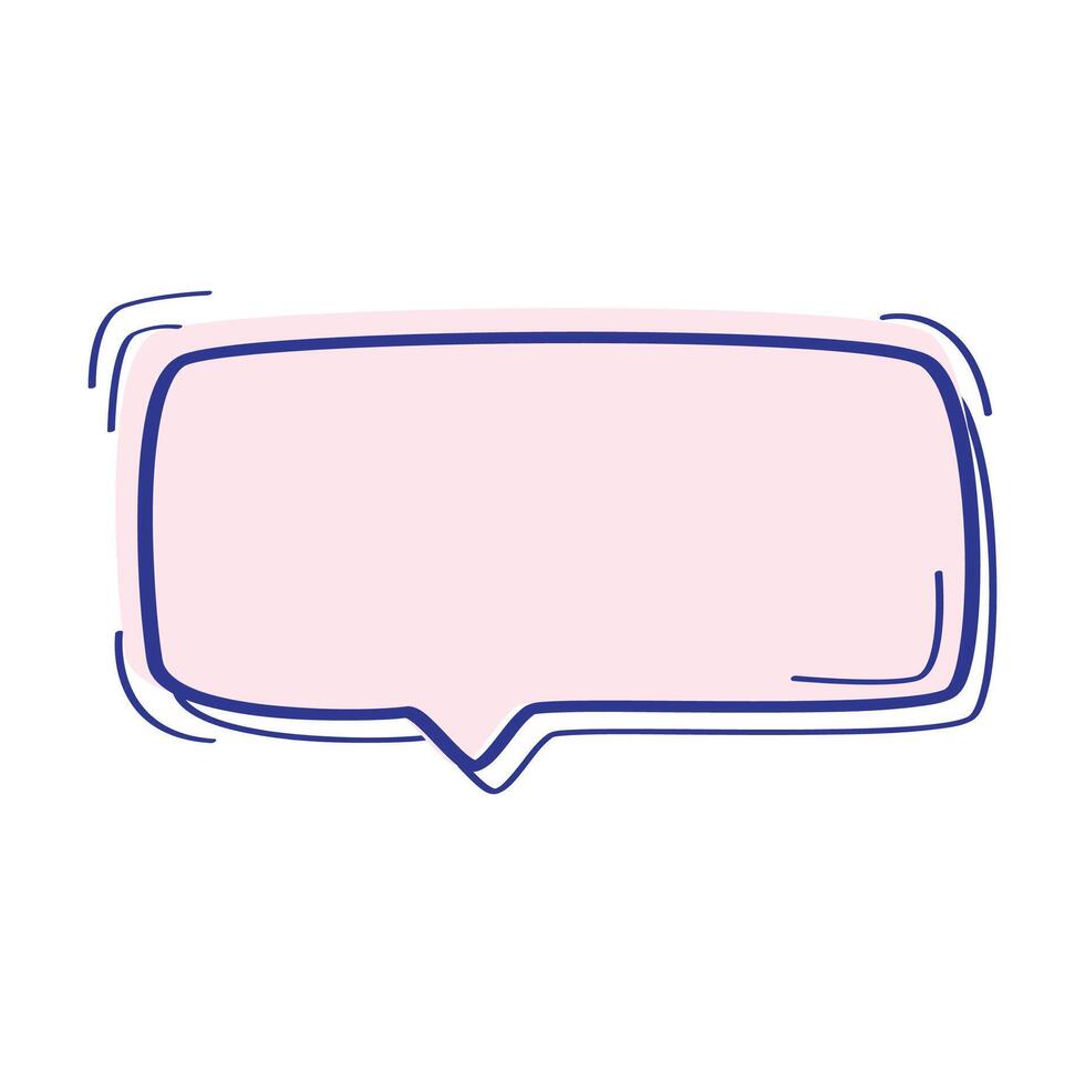 Vector speech bubble icon flat design isolated white background