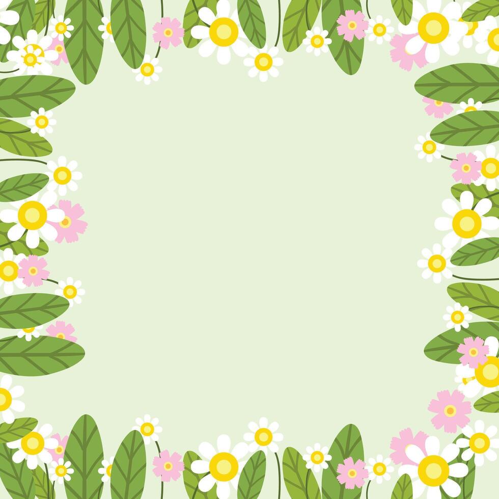 vector hand drawn floral background design