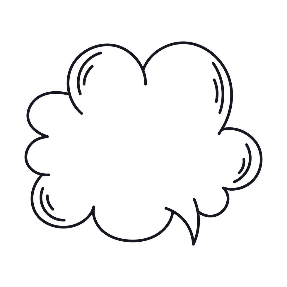 Vector speech bubble icon flat design isolated white background