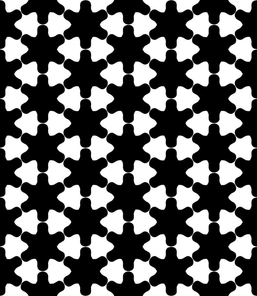 Black and white seamless abstract pattern. Background and backdrop. Grayscale ornamental design. vector