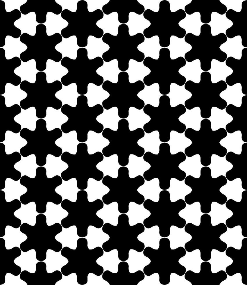 Black and white seamless abstract pattern. Background and backdrop. Grayscale ornamental design. vector