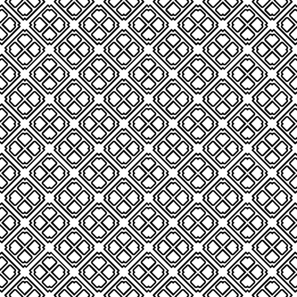 Black and white seamless abstract pattern. Background and backdrop. Grayscale ornamental design. vector