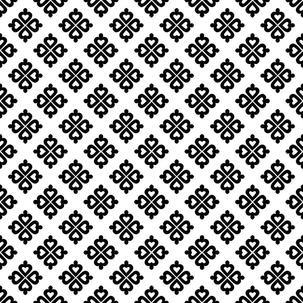 Black and white seamless abstract pattern. Background and backdrop. Grayscale ornamental design. vector