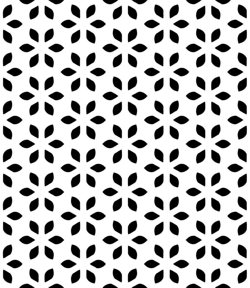 Black and white seamless abstract pattern. Background and backdrop. Grayscale ornamental design. vector