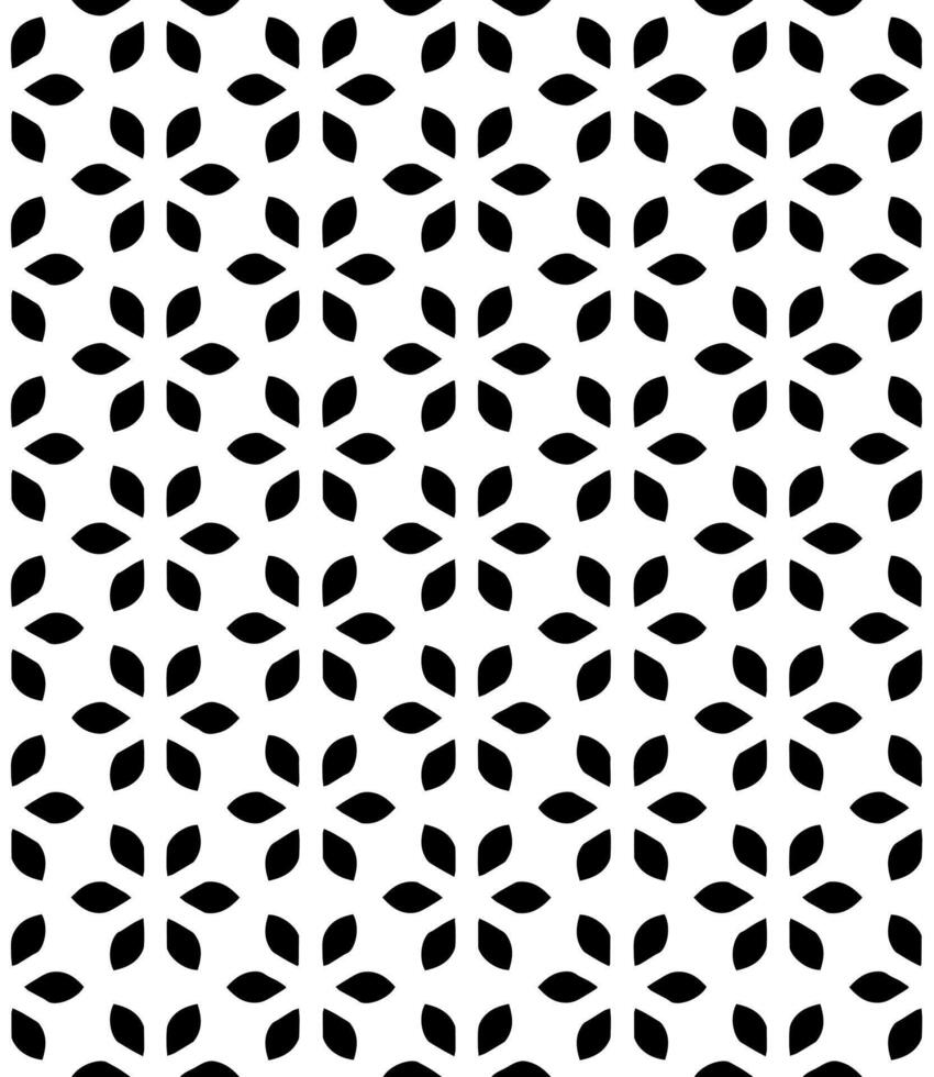 Black and white seamless abstract pattern. Background and backdrop. Grayscale ornamental design. vector