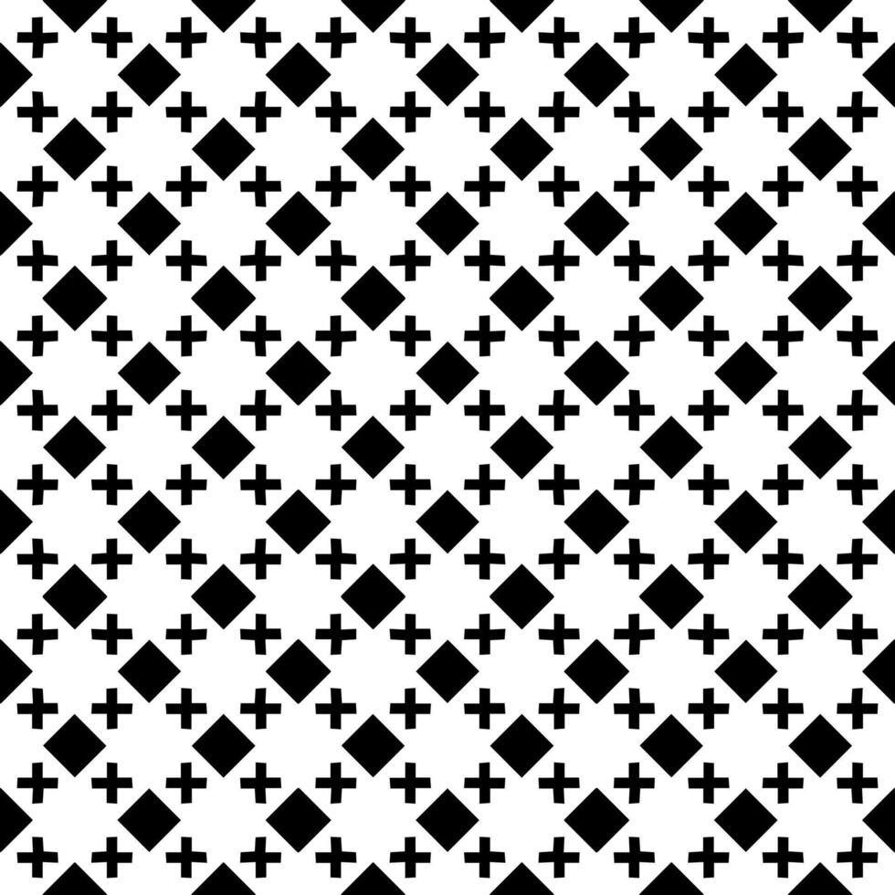 Black and white seamless abstract pattern. Background and backdrop. Grayscale ornamental design. vector