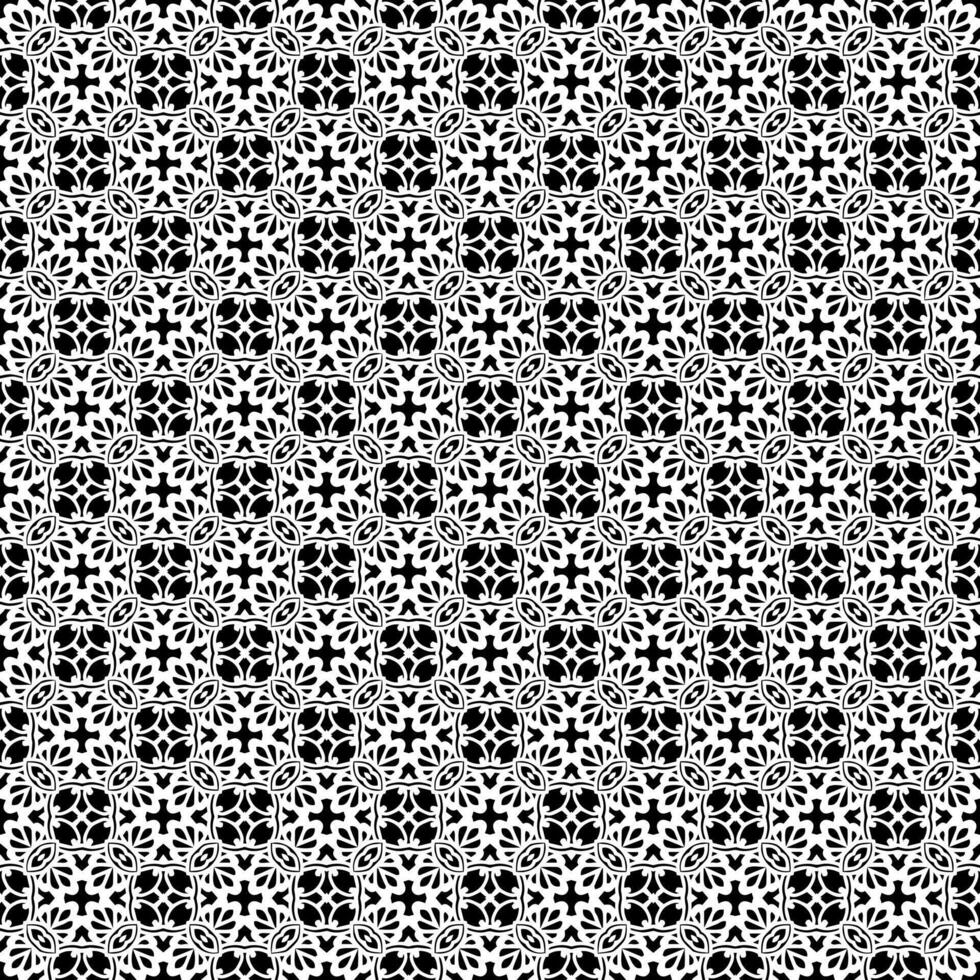 Black and white seamless abstract pattern. Background and backdrop. Grayscale ornamental design. vector