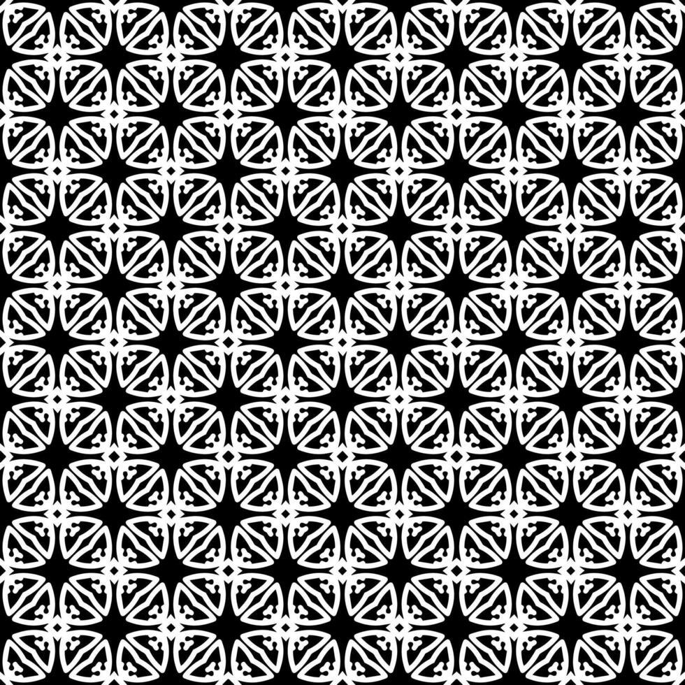 Black and white seamless abstract pattern. Background and backdrop. Grayscale ornamental design. vector