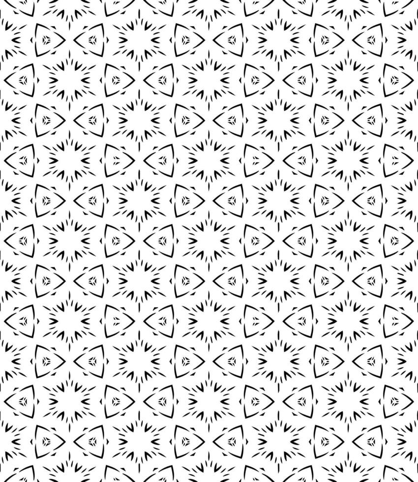 Black and white seamless abstract pattern. Background and backdrop. Grayscale ornamental design. vector