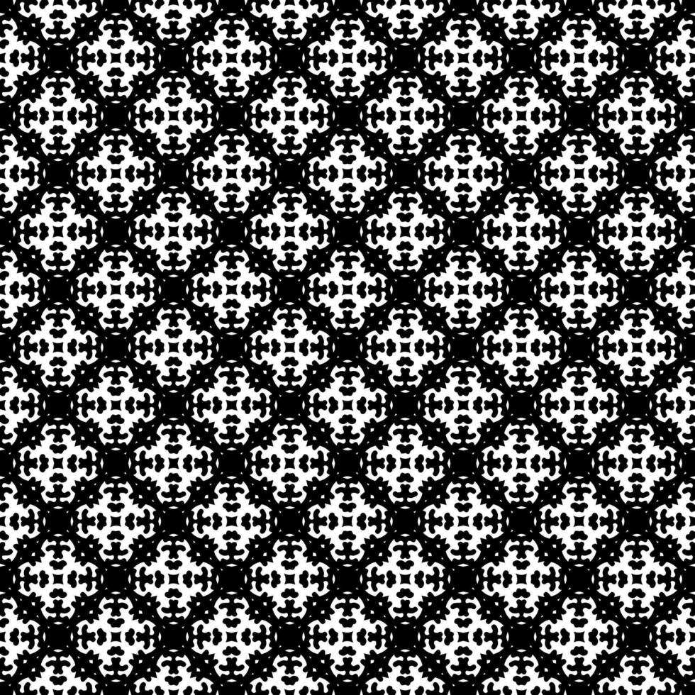 Black and white seamless abstract pattern. Background and backdrop. Grayscale ornamental design. vector