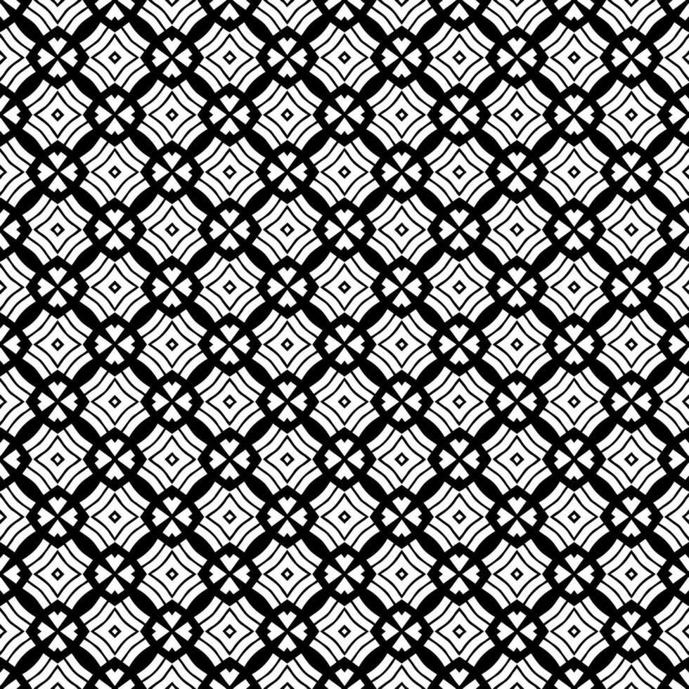 patrón abstracto sin costuras en blanco y negro. fondo y telón de fondo. diseño ornamental en escala de grises. vector