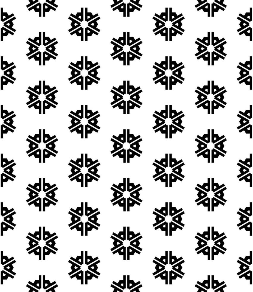 Black and white seamless abstract pattern. Background and backdrop. Grayscale ornamental design. vector