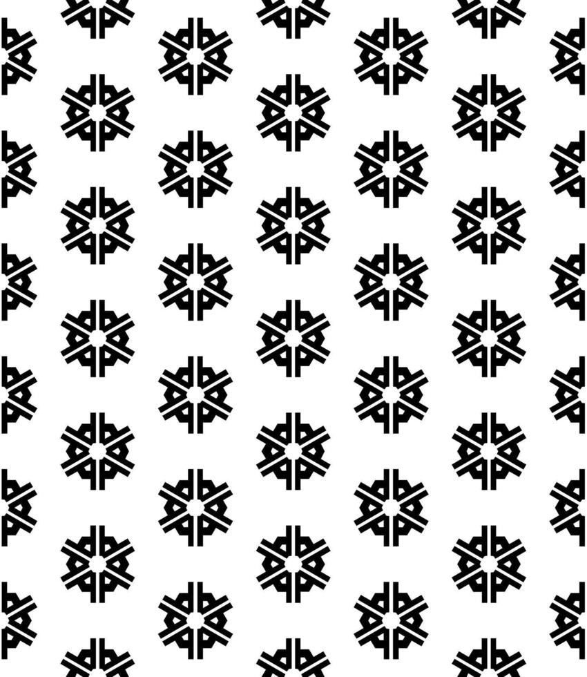 Black and white seamless abstract pattern. Background and backdrop. Grayscale ornamental design. vector