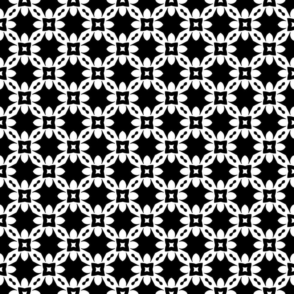 patrón abstracto sin costuras en blanco y negro. fondo y telón de fondo. diseño ornamental en escala de grises. vector