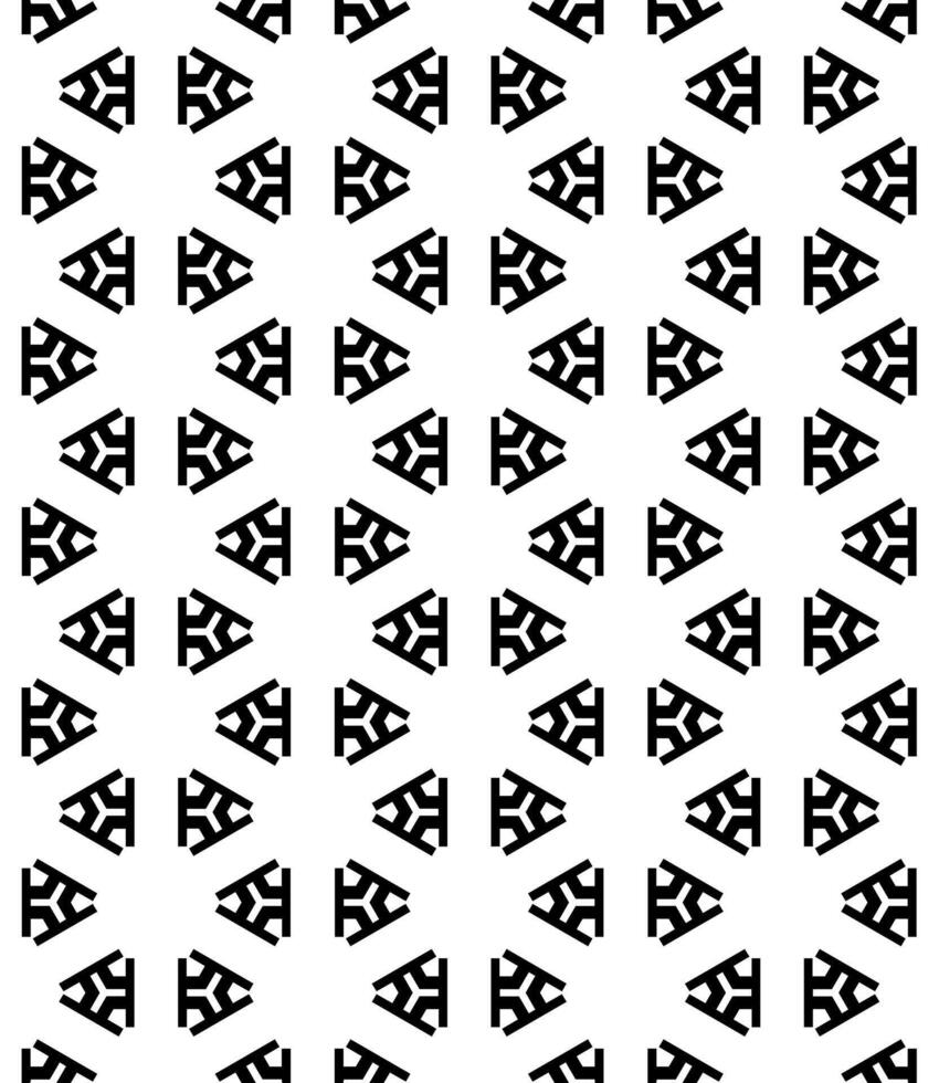 Black and white seamless abstract pattern. Background and backdrop. Grayscale ornamental design. vector