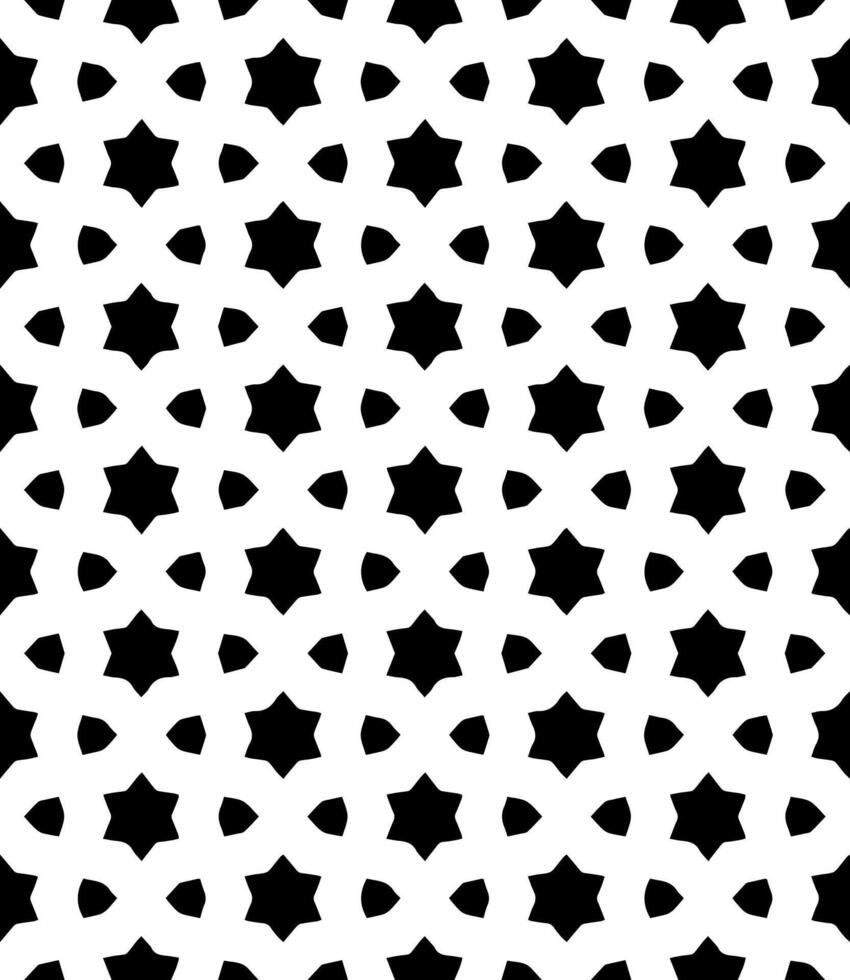 Black and white seamless abstract pattern. Background and backdrop. Grayscale ornamental design. vector
