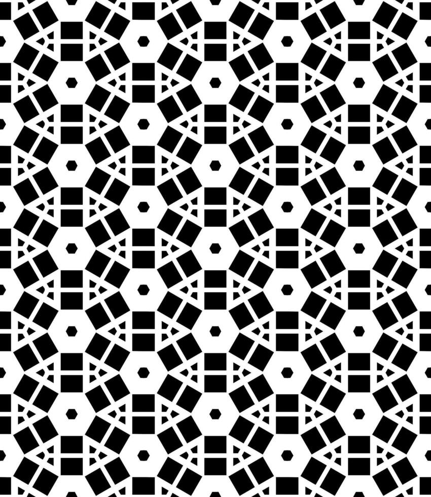 Black and white seamless abstract pattern. Background and backdrop. Grayscale ornamental design. vector