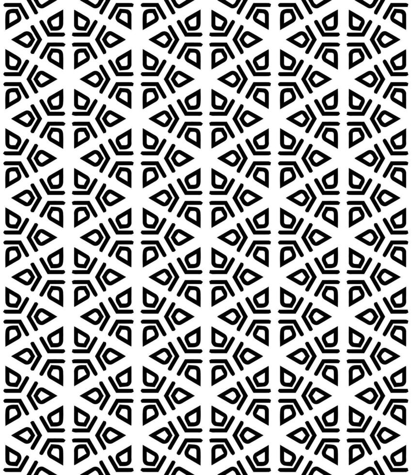 Black and white seamless abstract pattern. Background and backdrop. Grayscale ornamental design. vector