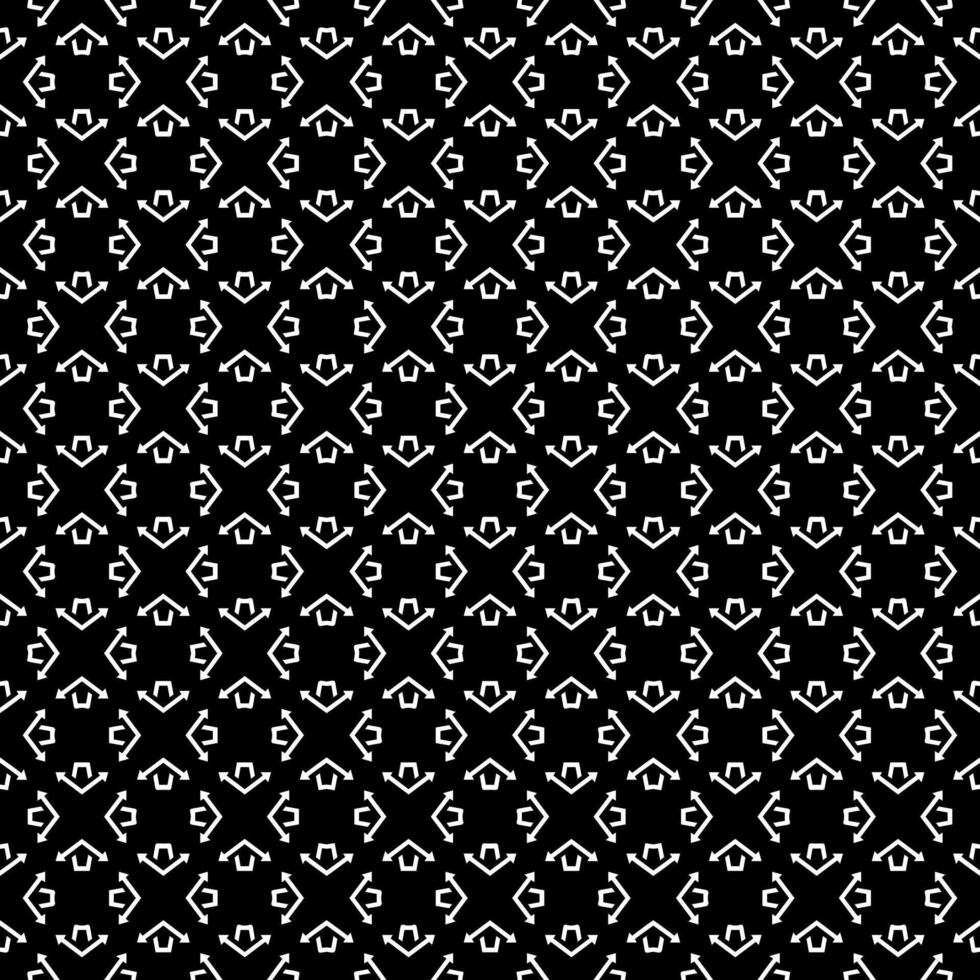 patrón abstracto sin costuras en blanco y negro. fondo y telón de fondo. diseño ornamental en escala de grises. vector