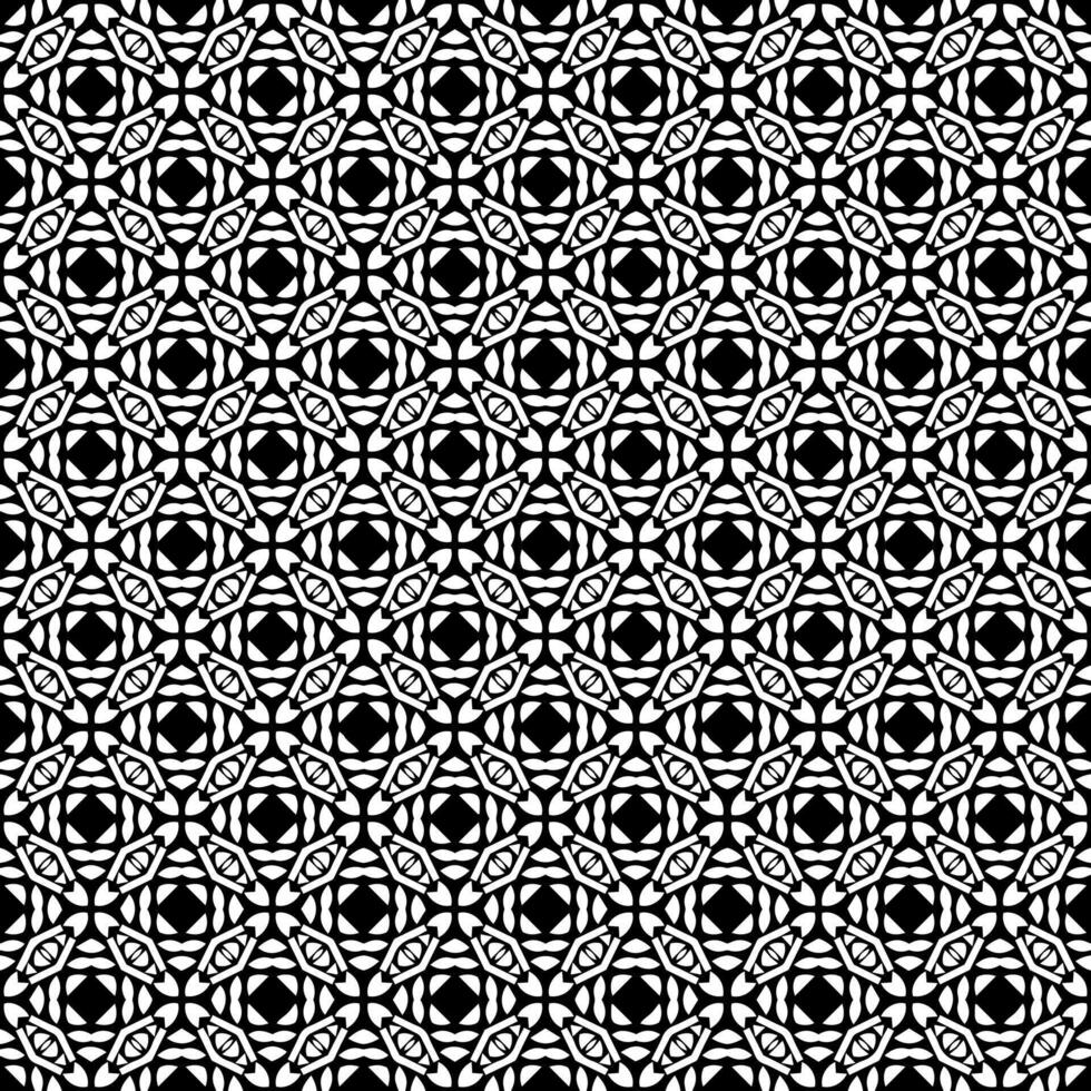 Black and white seamless abstract pattern. Background and backdrop. Grayscale ornamental design. vector