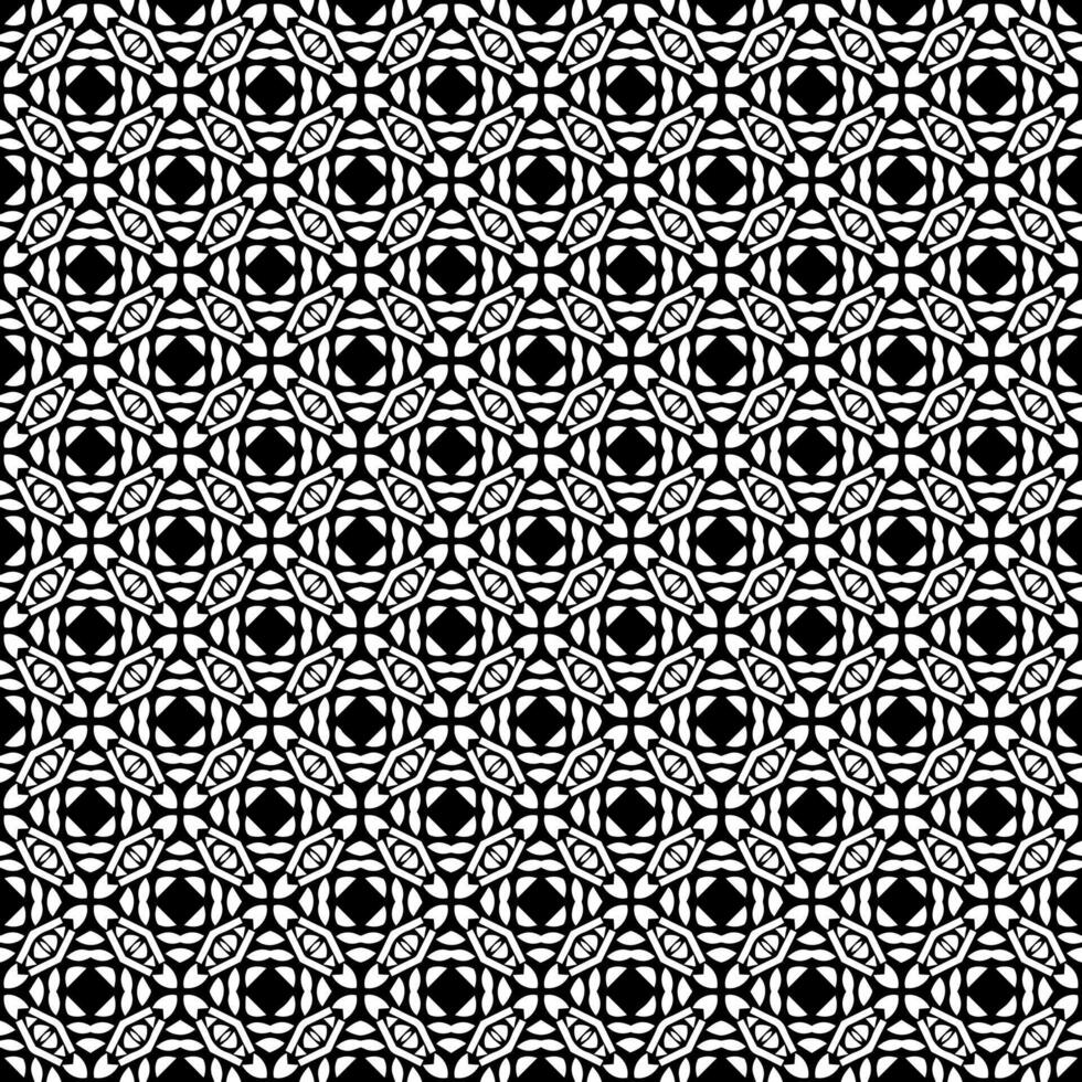 patrón abstracto sin costuras en blanco y negro. fondo y telón de fondo. diseño ornamental en escala de grises. vector