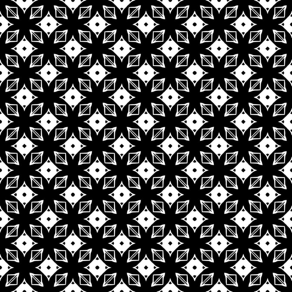 patrón abstracto sin costuras en blanco y negro. fondo y telón de fondo. diseño ornamental en escala de grises. vector