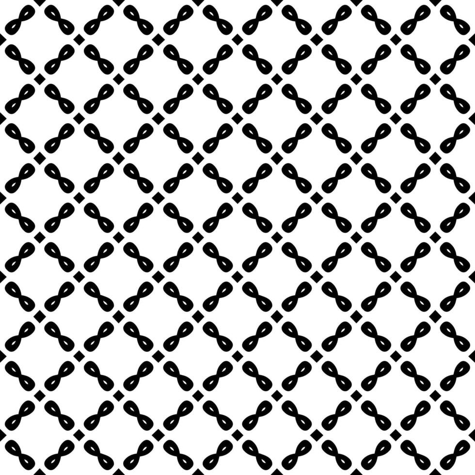 Black and white seamless abstract pattern. Background and backdrop. Grayscale ornamental design. vector