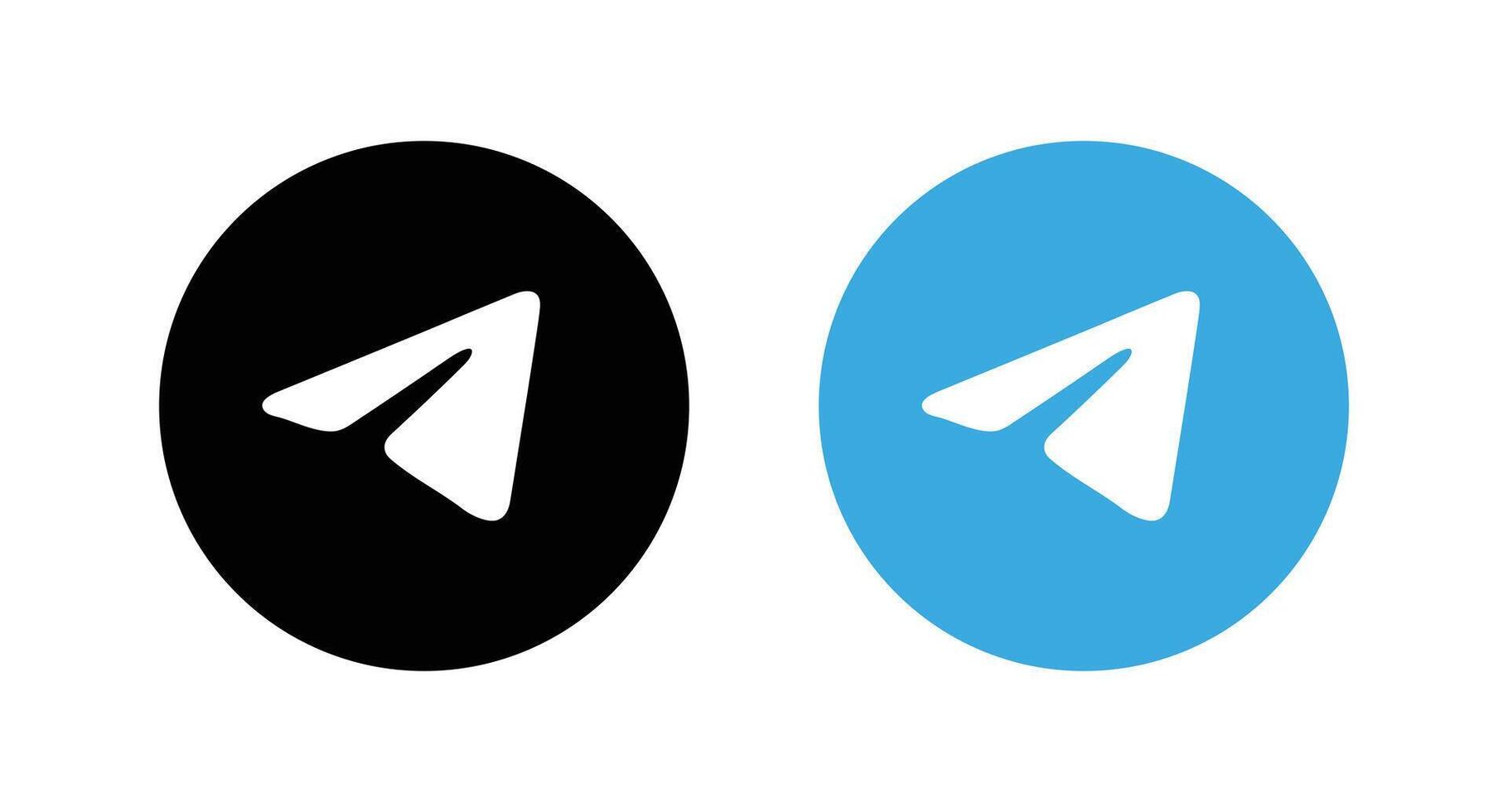 Telegram logo. Telegram Social media icon. vector