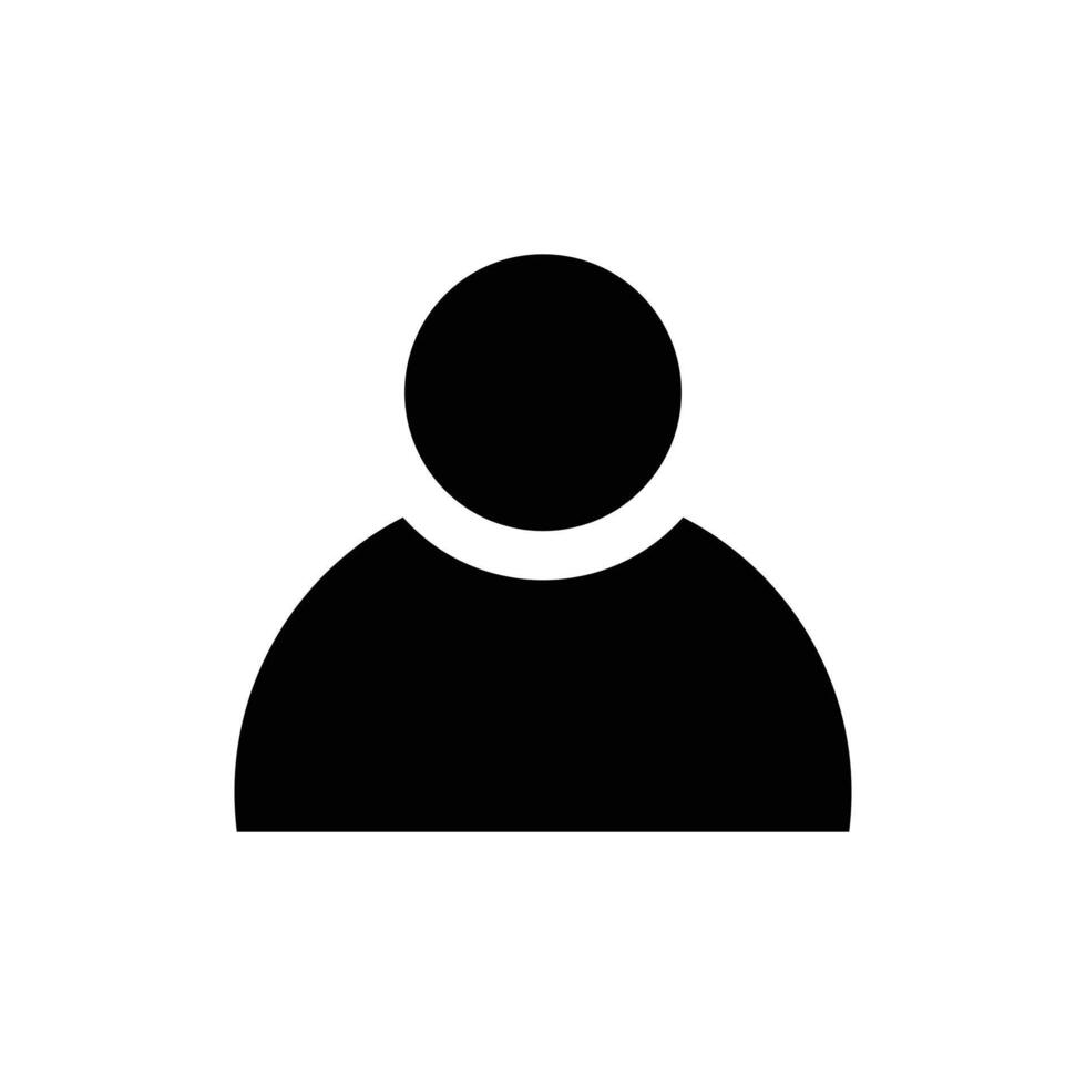 User Profile Icon vector. Profile avatar symbol. Avatar Man icon vector. vector