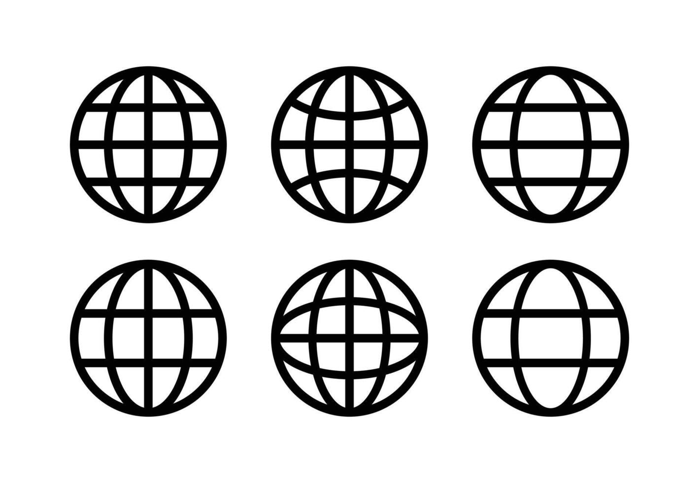 web icon vector. website icon or Globe icon set vector illustration.