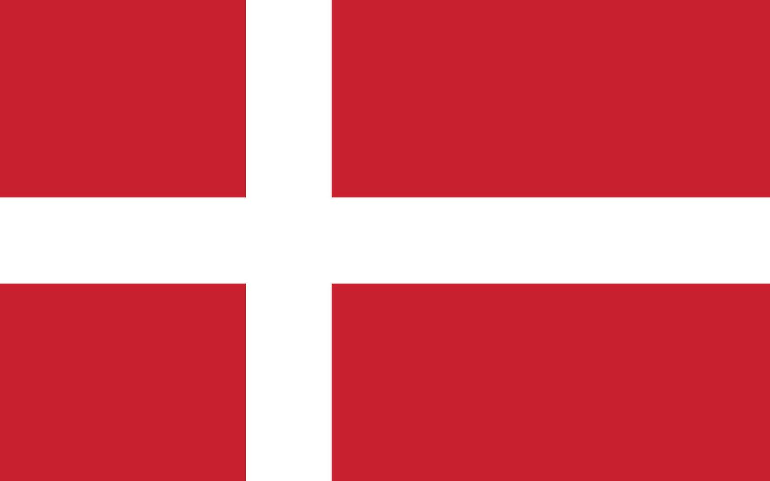 Denmark flag vector illustration. Denmark national flag.