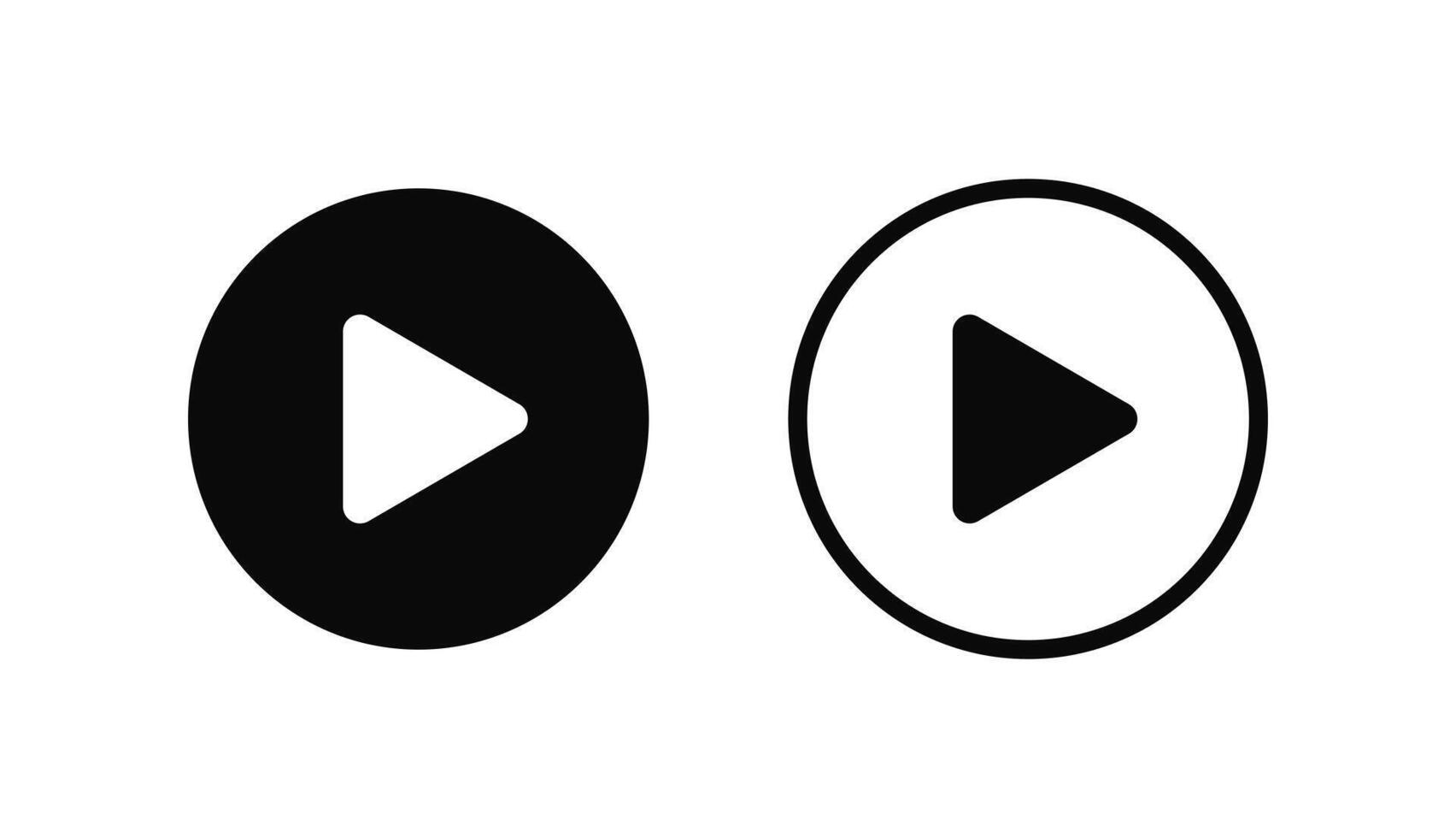 Play icon. Play button vector Illustration.