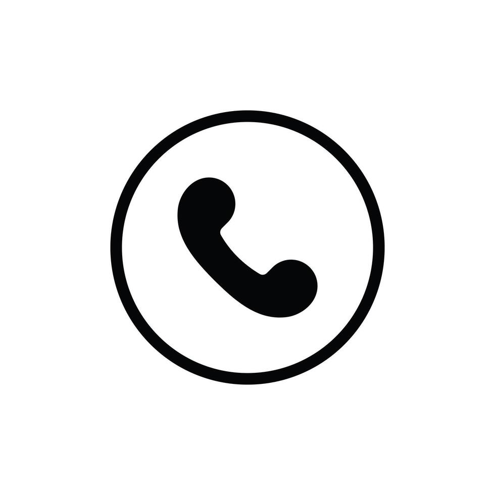 Phone Call icon collection. Telephone symbol. Telephone call symbol flat style isolated on white background. vector