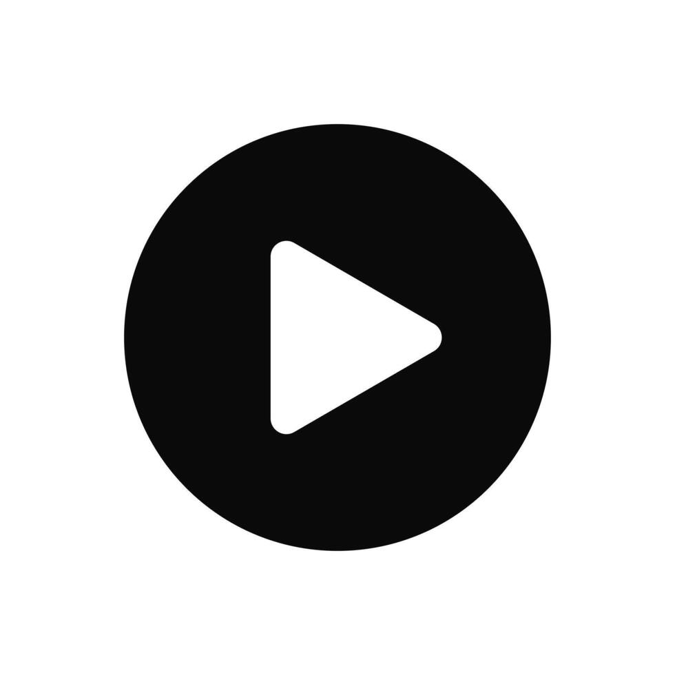 Play icon. Play button vector Illustration.