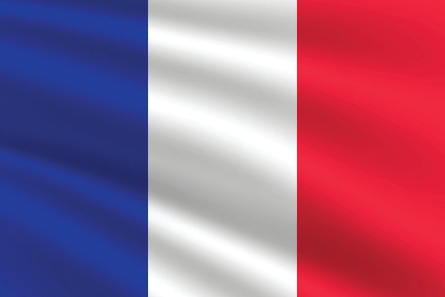 France flag vector illustration. France national flag. Waving France flag.