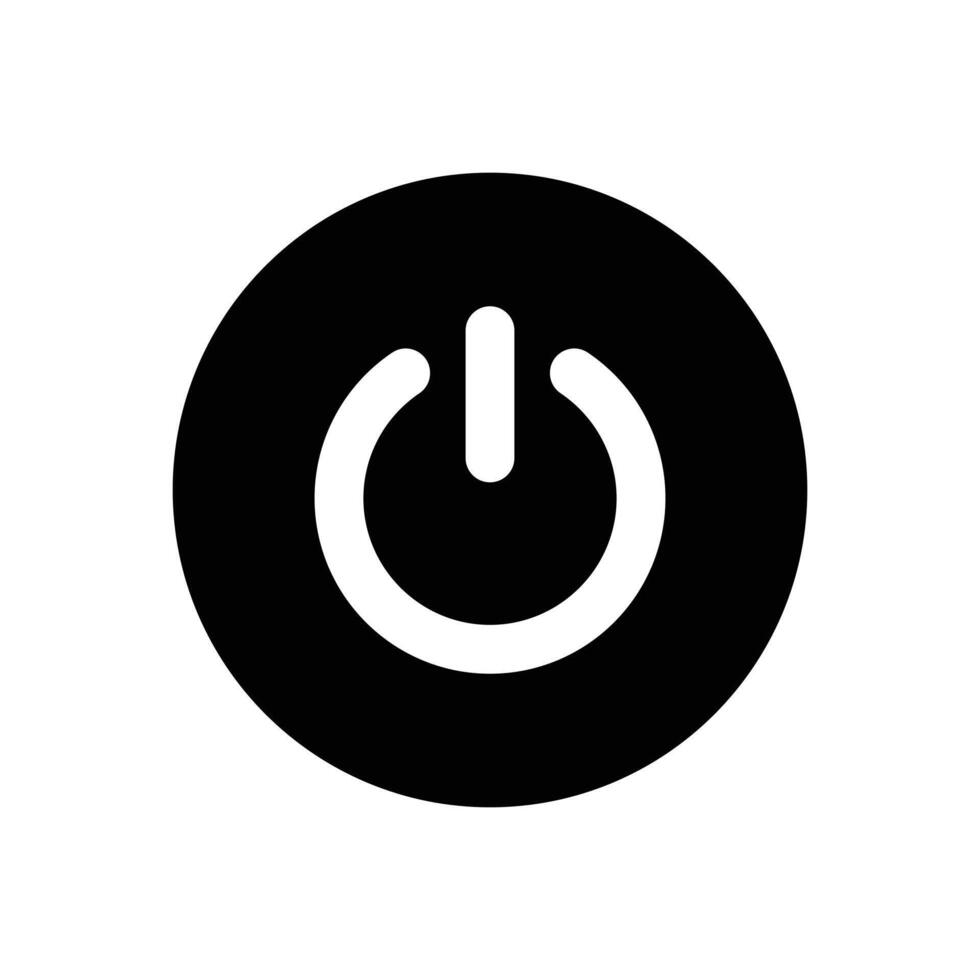 Shut down icon. Power icon Vector Illustration.