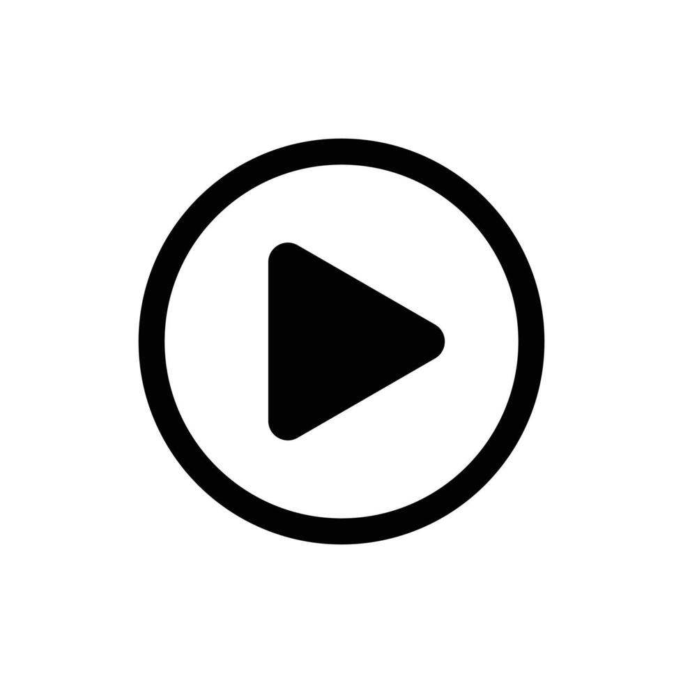 Play icon. Play button vector Illustration.