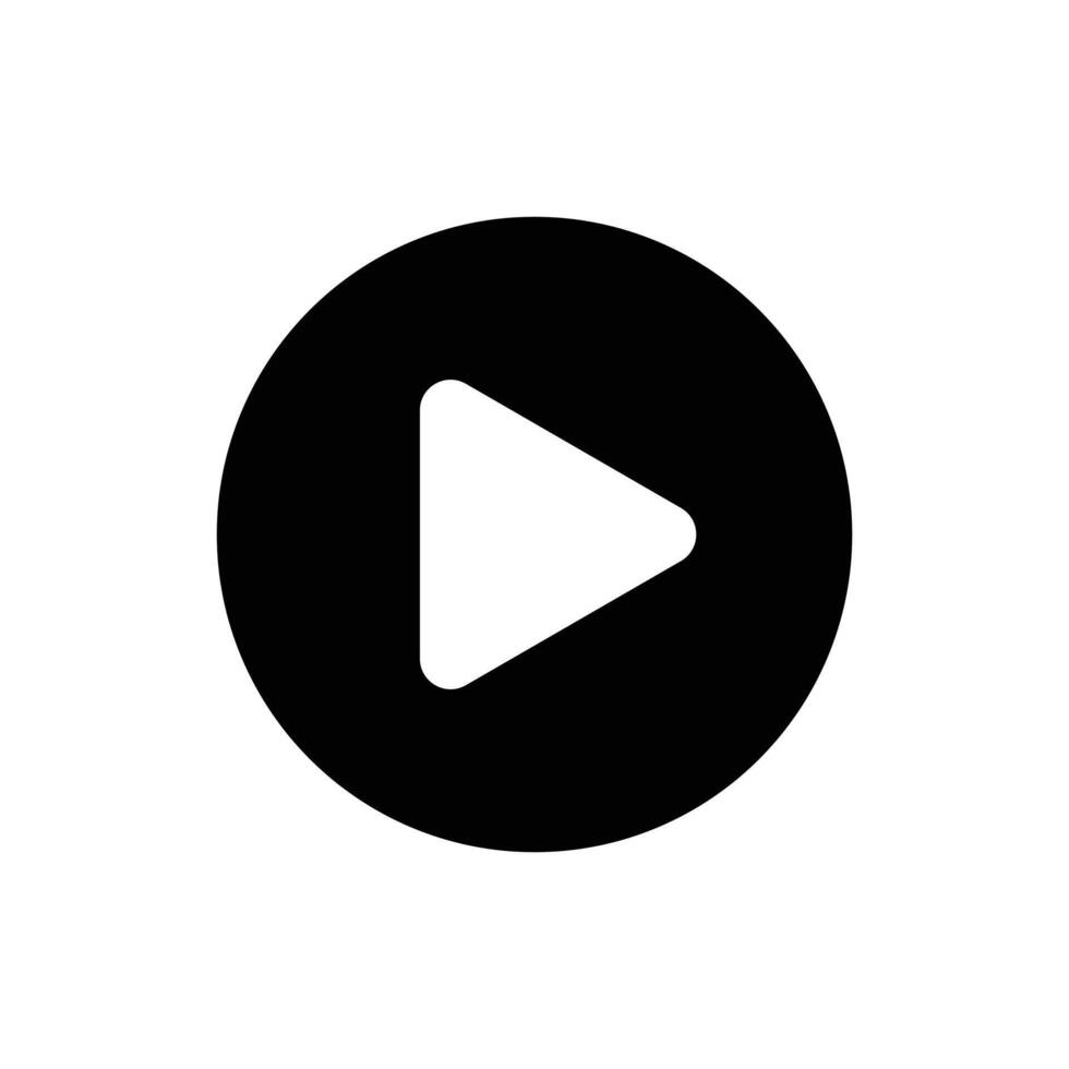 Play icon. Play button vector Illustration.