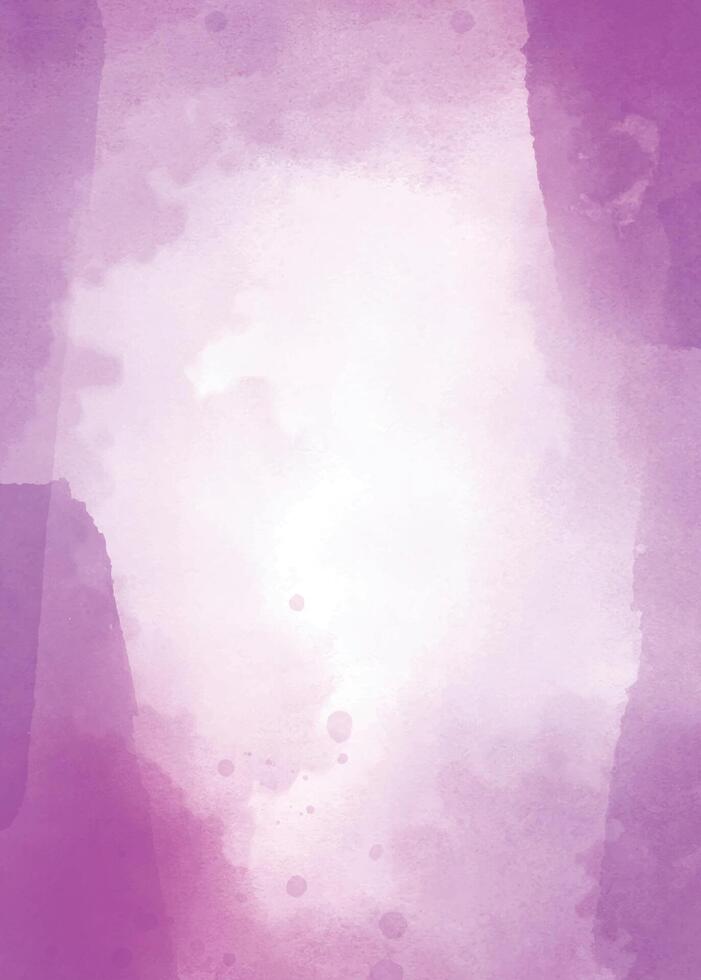 Watercolor art background cover template set Wallpaper design with paint brush blue purple vector