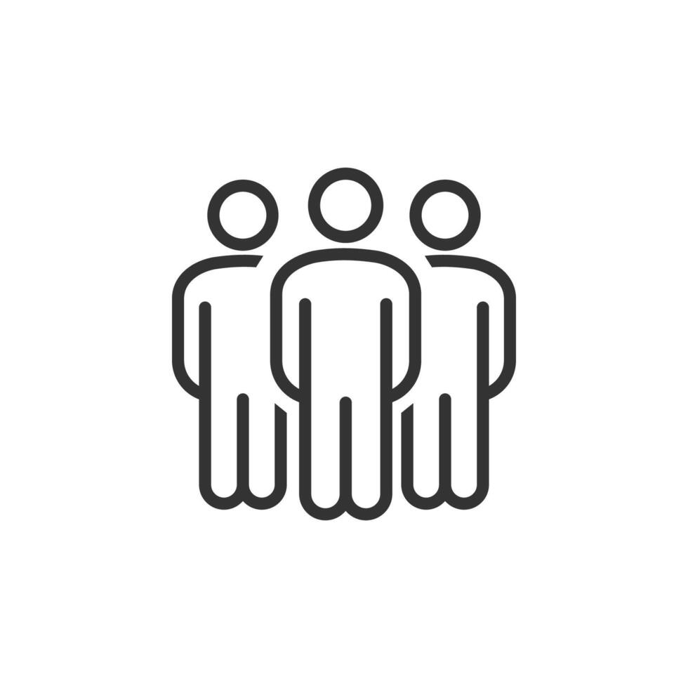Business teamwork, team building, work group and human resources minimal thin line web icon set vector