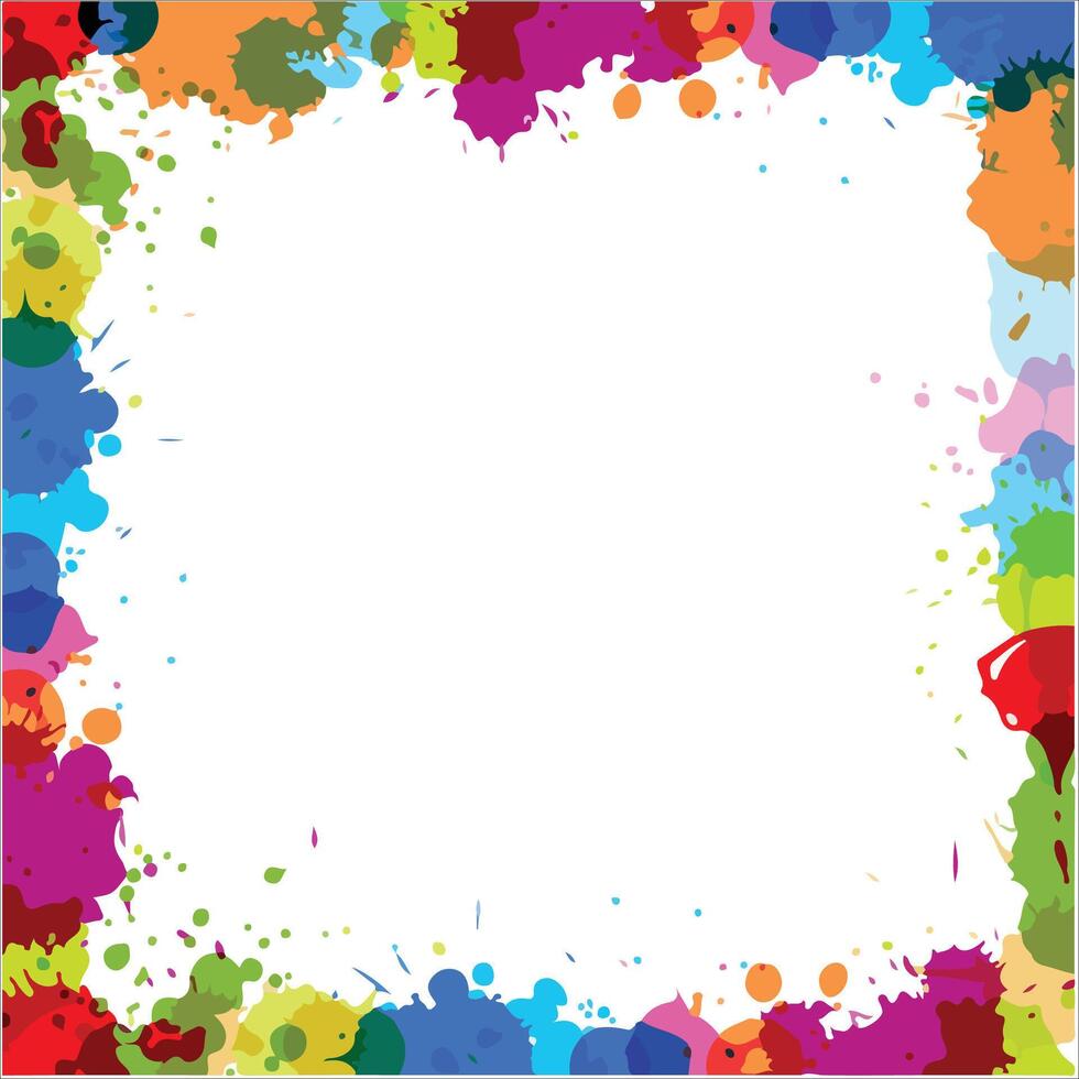 Explosion of colored powder isolated on white background. Abstract colored background. vector