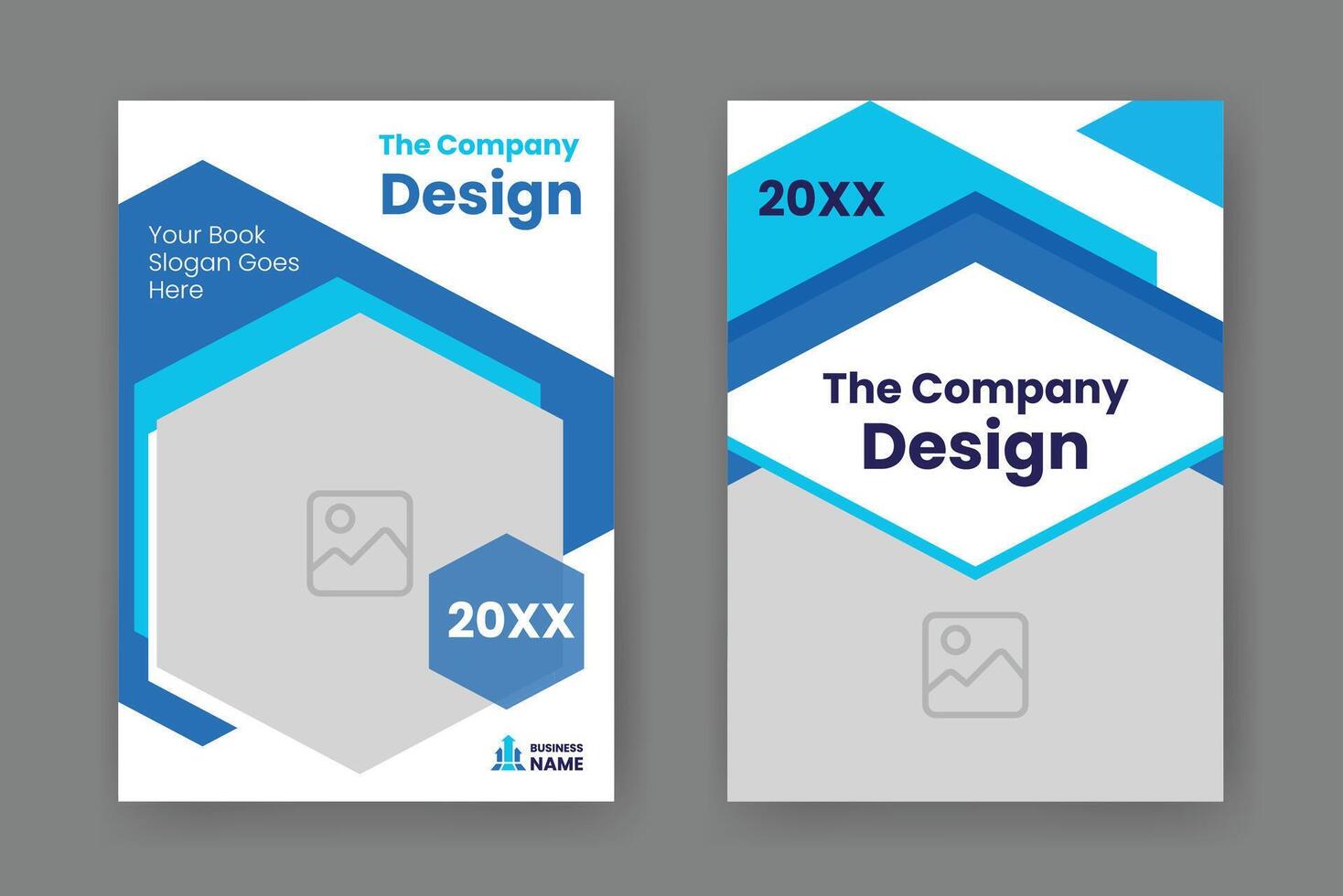 Modern Blue Ebook Cover Template in A4. Abstract  Shapes Cover Design Suitable for Document, Brochure, Annual Report, Magazine, Corporate Business, Company Portfolio, Flayer, Website, etc. vector