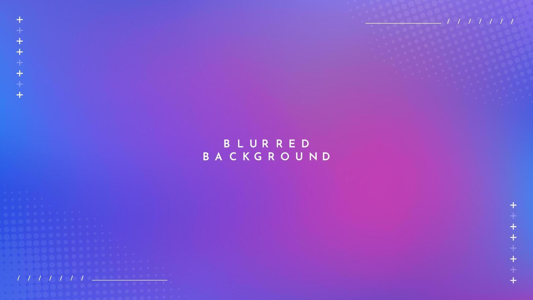 Gradient blurred background in shades of purple blue. Ideal for web banners, social media posts, or any design project that requires a calming backdrop vector