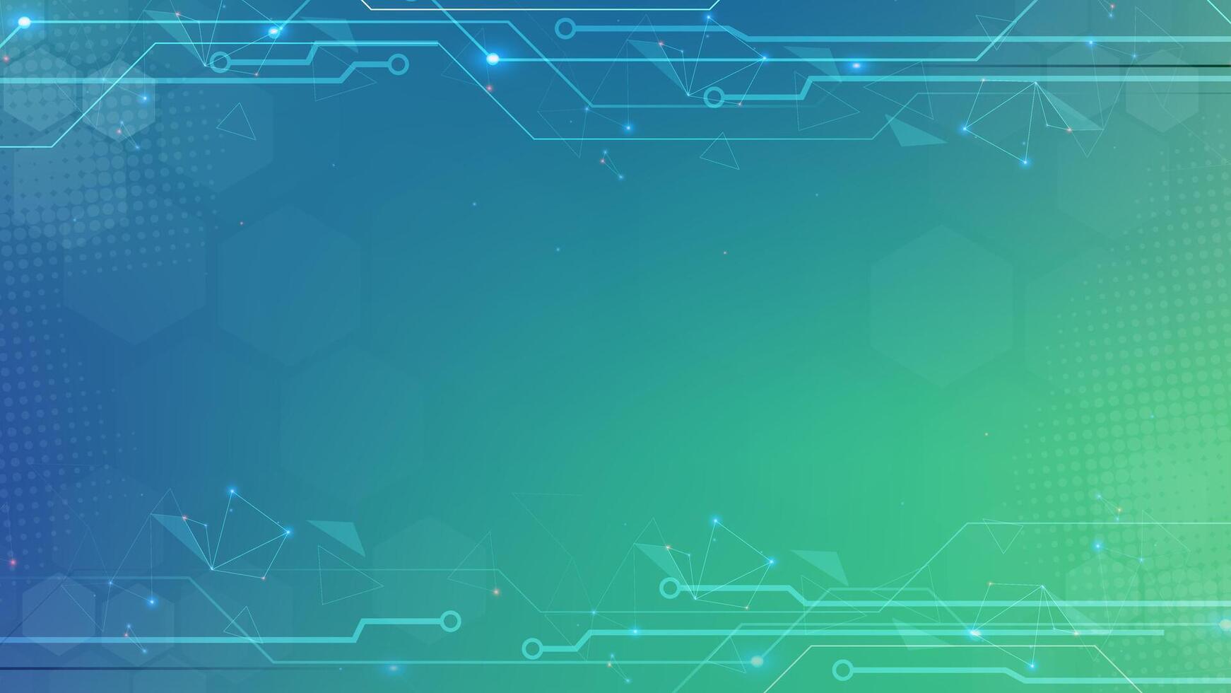 Green blue Digital technology background. Futuristic background for various design projects such as websites, presentations, print materials, social media posts vector