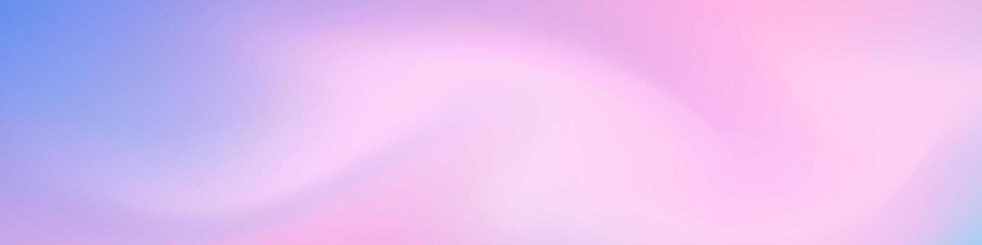 Gradient blurred banner in shades of pink blue. Ideal for web banners, social media posts, or any design project that requires a calming backdrop vector