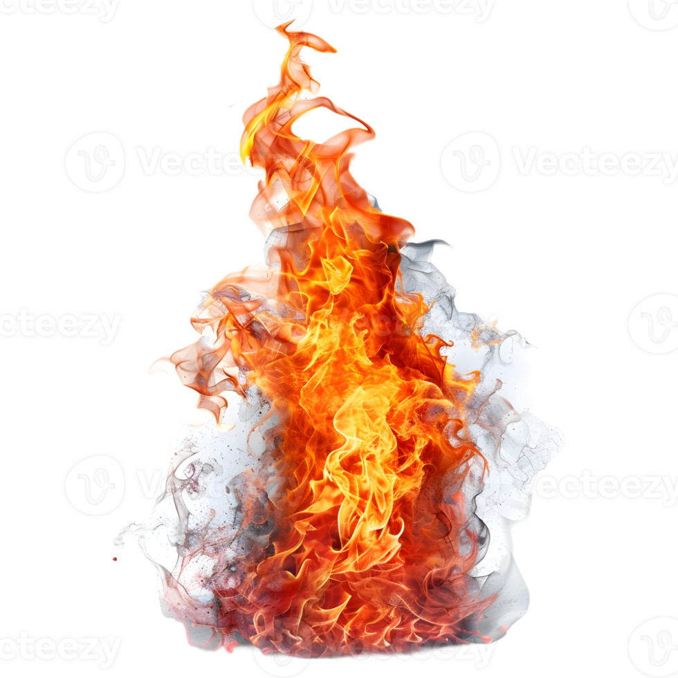 AI generated Fire on Transparent background - Ai Generated png