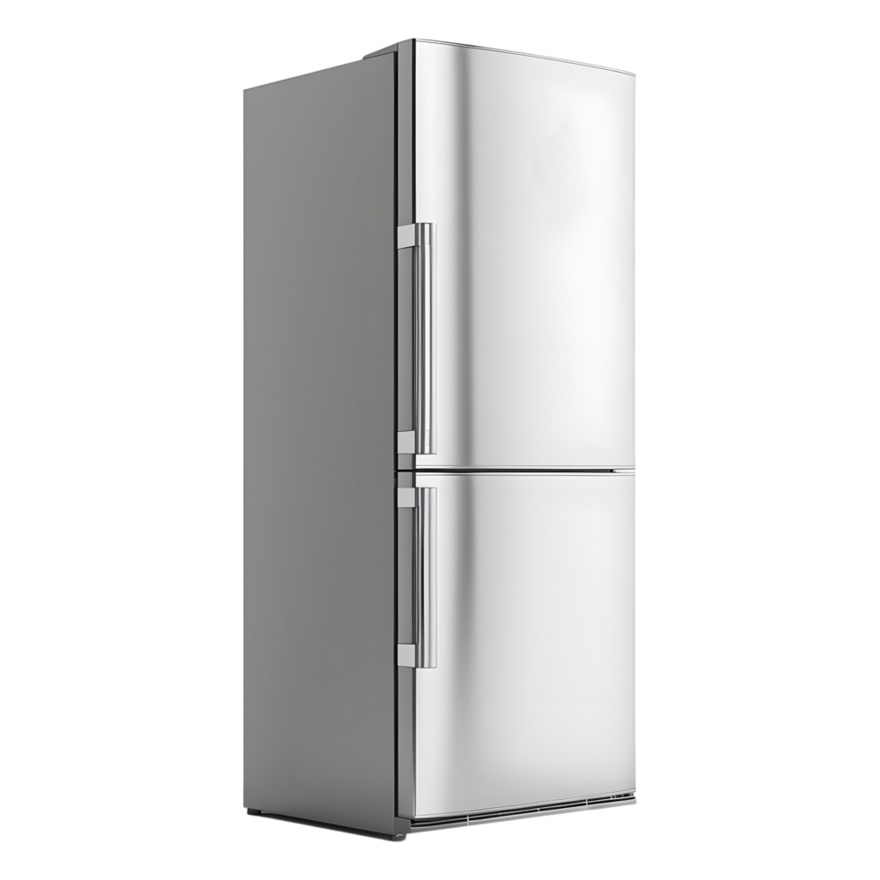 AI generated 3D Rendering of a Refrigerator or Fridge on Transparent Background - Ai Generated png