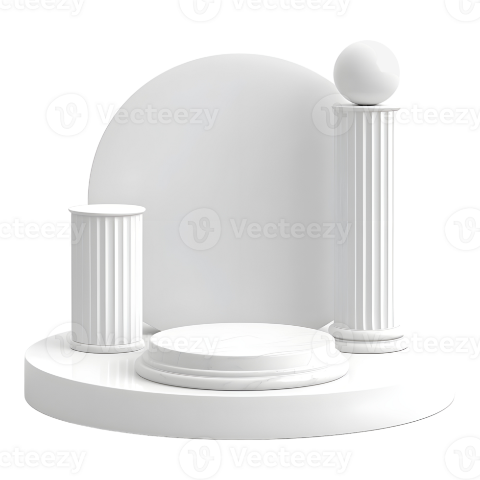 AI generated Podium For Product Presentation on Transparent background - Ai Generated png