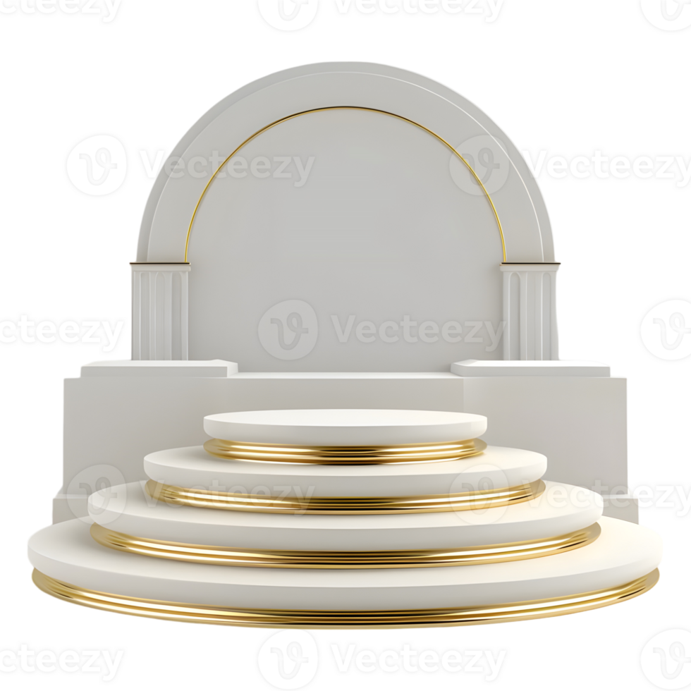 AI generated Podium For Product Presentation on Transparent background - Ai Generated png